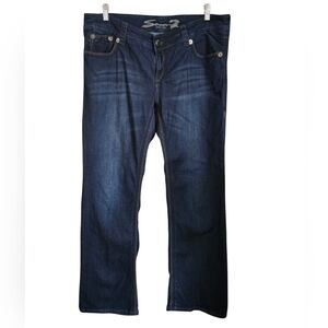 Seven7 Women's Boot Cut Jeans - Dark Blue